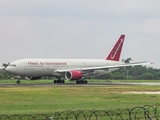 Omni Air International Boeing 777-2U8(ER) (N846AX) at  Palembang - Sultan Mahmud Badaruddin II International, Indonesia