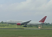 Omni Air International Boeing 777-2U8(ER) (N846AX) at  Palembang - Sultan Mahmud Badaruddin II International, Indonesia