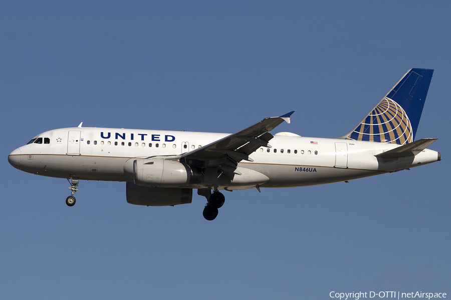 United Airlines Airbus A319-131 (N846UA) | Photo 467451