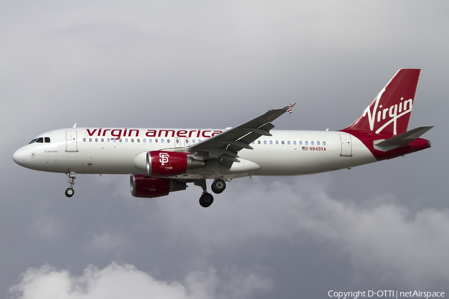 Virgin America Airbus A320-214 (N849VA) | Photo 426633