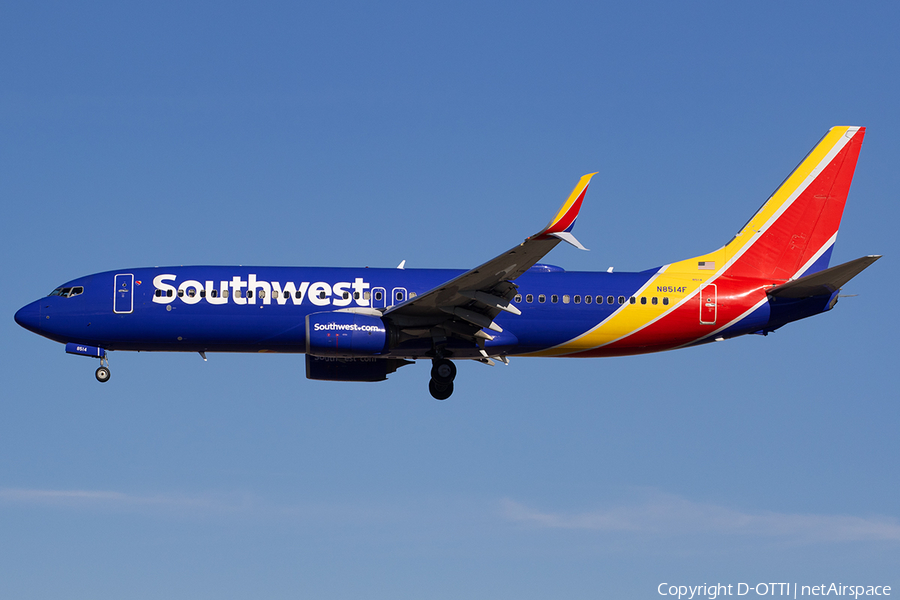 Southwest Airlines Boeing 737-8H4 (N8514F) | Photo 547067