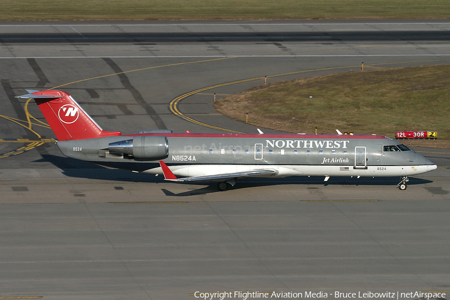 Northwest Airlink (Pinnacle Airlines) Bombardier CRJ-200LR (N8524A) | Photo 175628