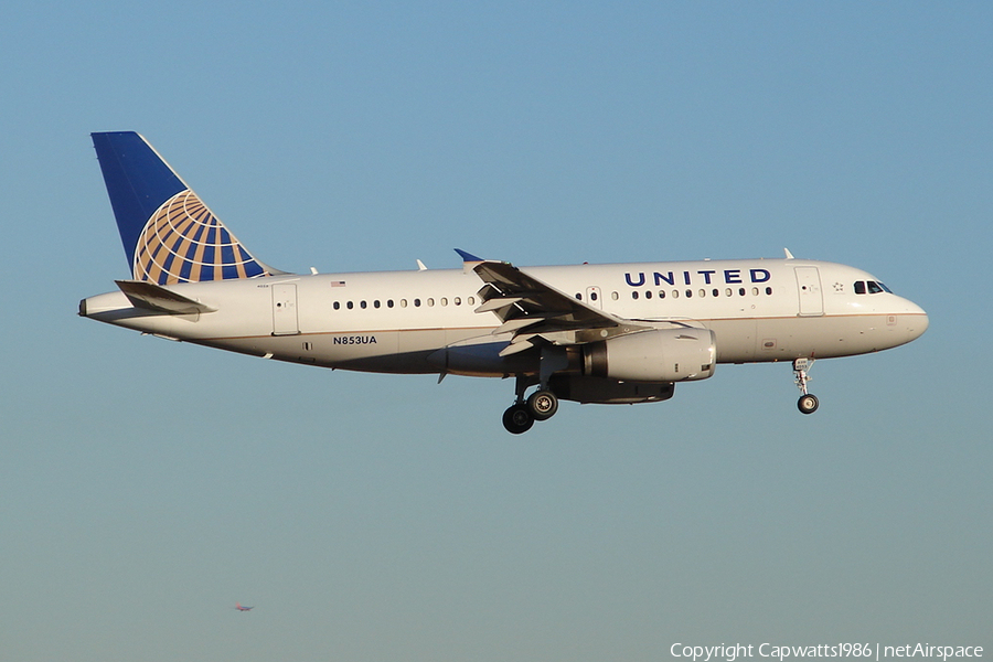 United Airlines Airbus A319-131 (N853UA) | Photo 581848
