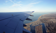 United Airlines Airbus A319-131 (N853UA) at  In Flight - Newport Beach, United States