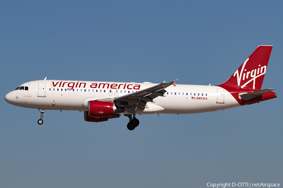 Virgin America Airbus A320-214 (N853VA) | Photo 136104