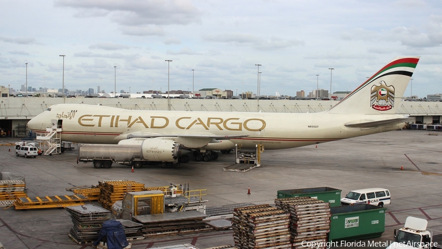 Etihad Cargo (Atlas Air) Boeing 747-87UF (N855GT) | Photo 293973