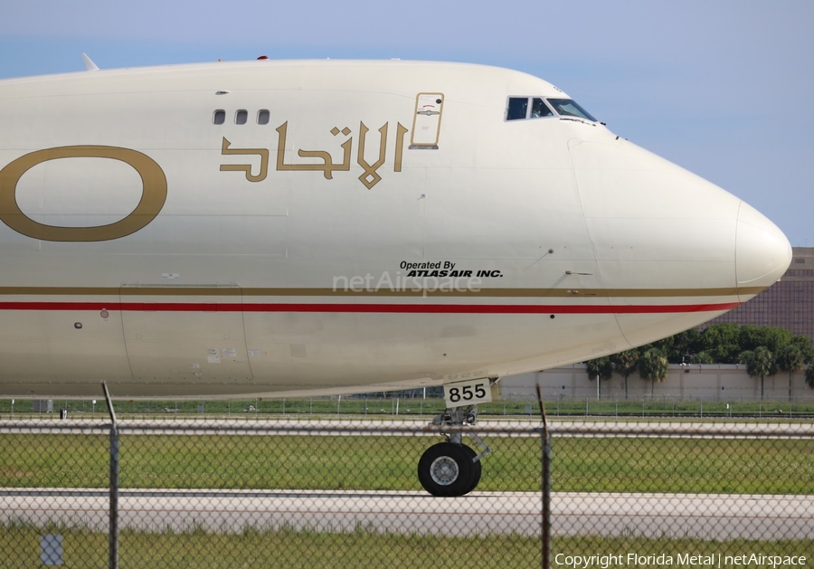 Etihad Cargo (Atlas Air) Boeing 747-87UF (N855GT) | Photo 318787