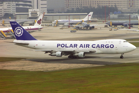 Polar Air Cargo Boeing 747-132(SF) (N856FT) at  Hong Kong - Kai Tak International (closed), Hong Kong