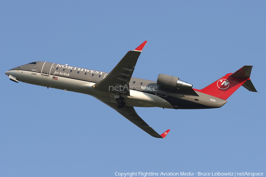 Northwest Airlink (Pinnacle Airlines) Bombardier CRJ-200ER (N8580A) | Photo 150910