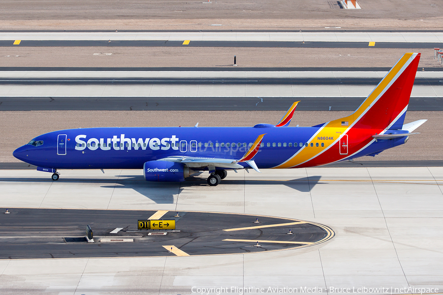 Southwest Airlines Boeing 737-8H4 (N8604K) | Photo 352367