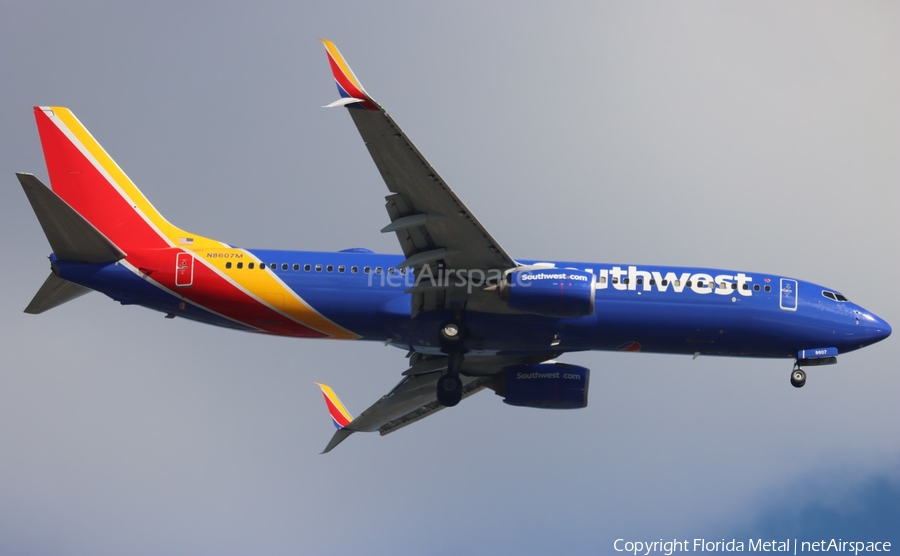 Southwest Airlines Boeing 737-8H4 (N8607M) | Photo 679508