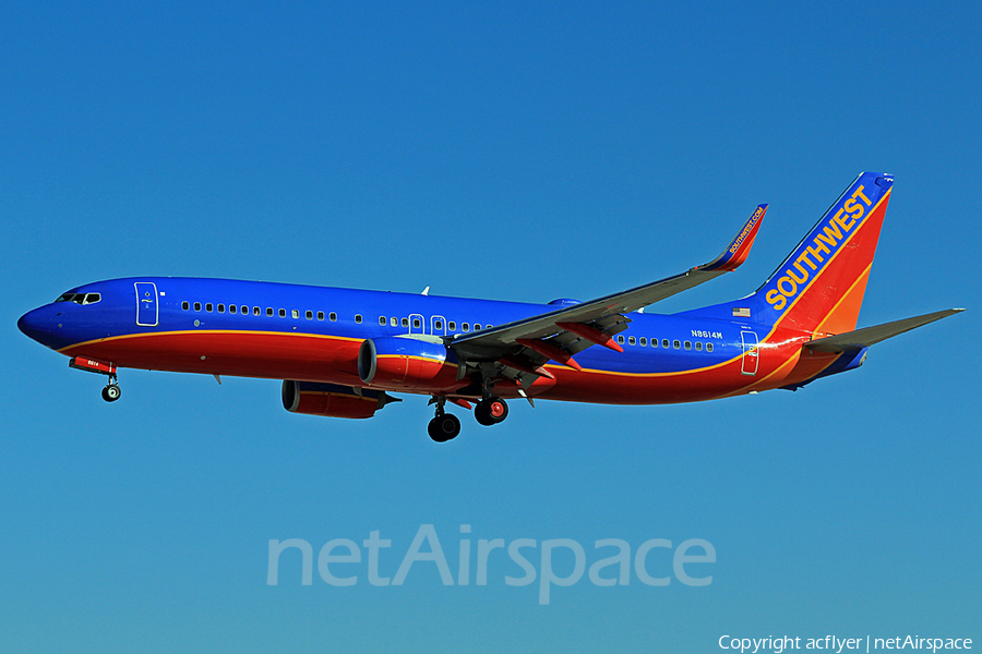 Southwest Airlines Boeing 737-8H4 (N8614M) | Photo 171647