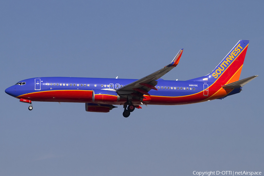 Southwest Airlines Boeing 737-8H4 (N8615E) | Photo 458322