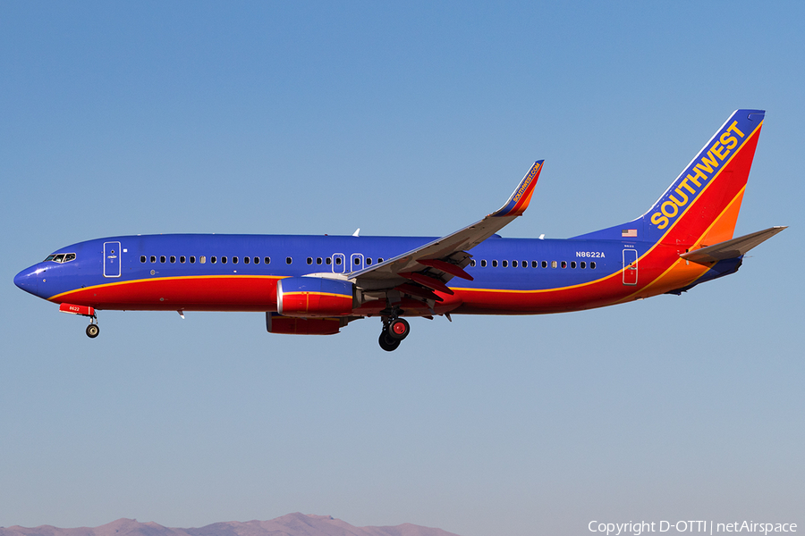 Southwest Airlines Boeing 737-8H4 (N8622A) | Photo 137021