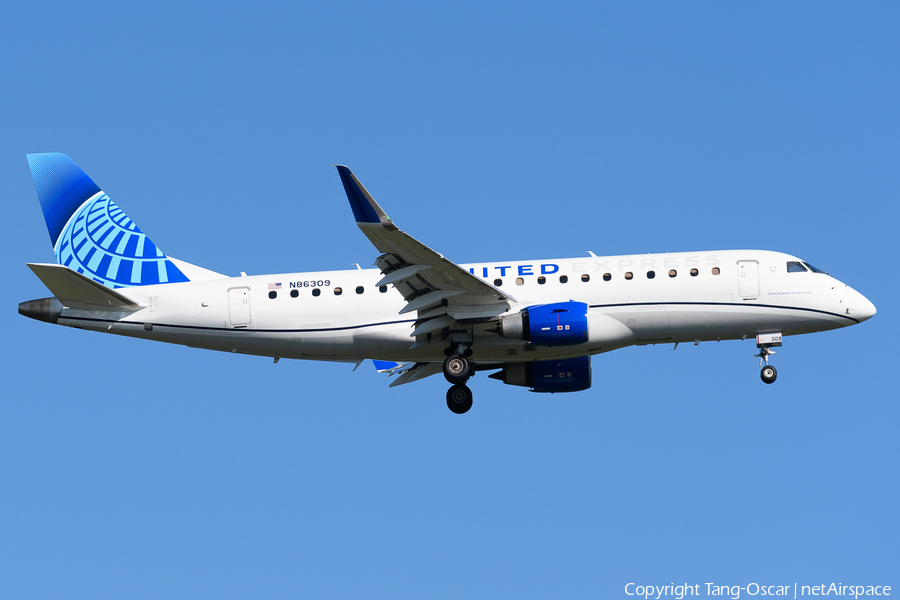 United Express (Mesa Airlines) Embraer ERJ-175LR (ERJ-170-200LR) (N86309) | Photo 518699