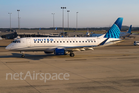United Express (Mesa Airlines) Embraer ERJ-175LR (ERJ-170-200LR) (N86309) at  Washington - Dulles International, United States