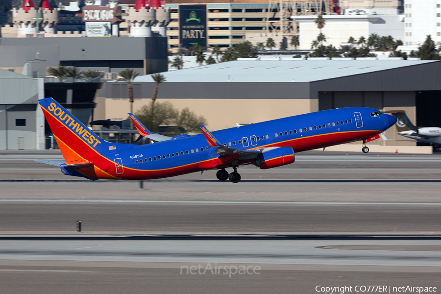 Southwest Airlines Boeing 737-8H4 (N8631A) | Photo 425213
