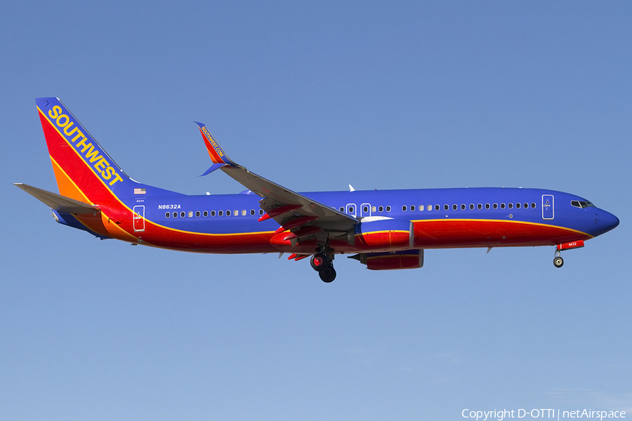 Southwest Airlines Boeing 737-8H4 (N8632A) | Photo 466390