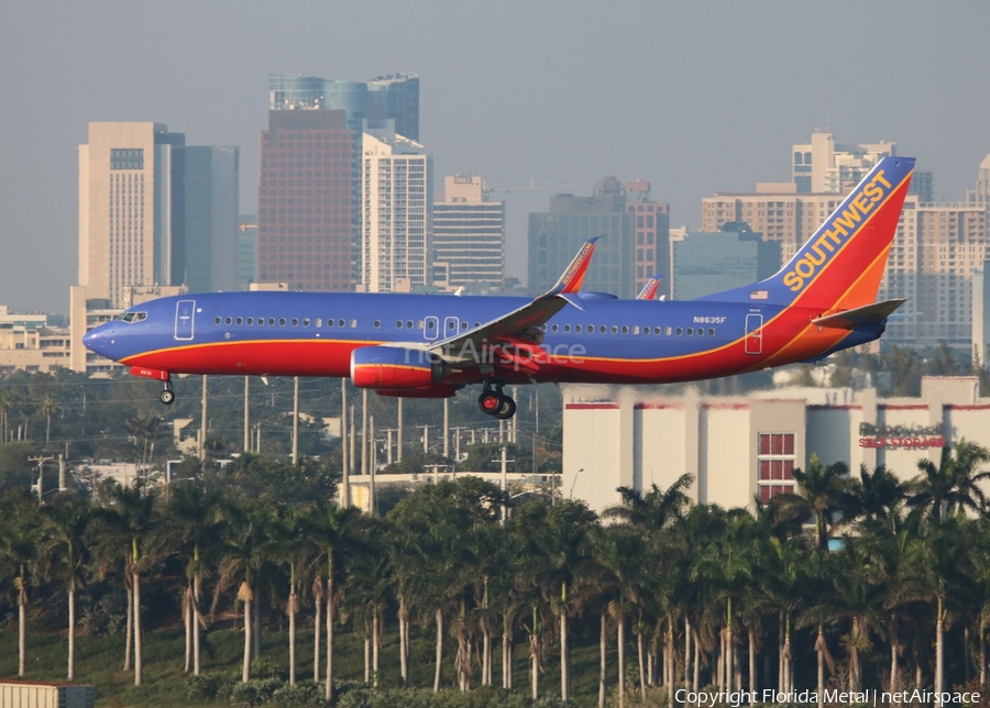 Southwest Airlines Boeing 737-8H4 (N8635F) | Photo 356751