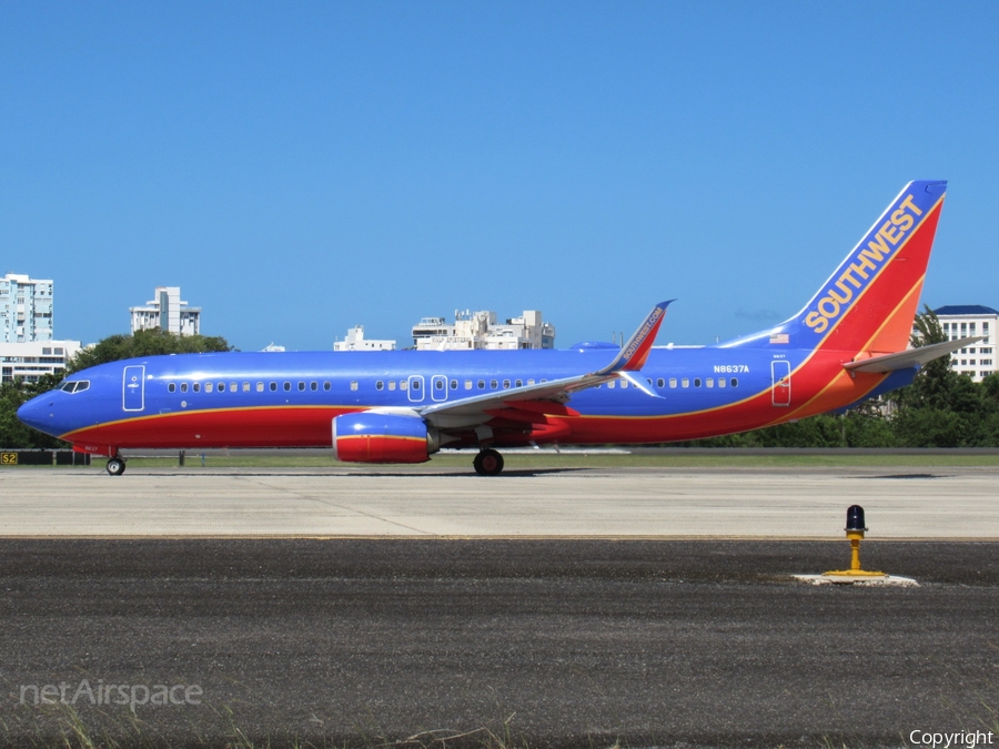 Southwest Airlines Boeing 737-8H4 (N8637A) | Photo 429034