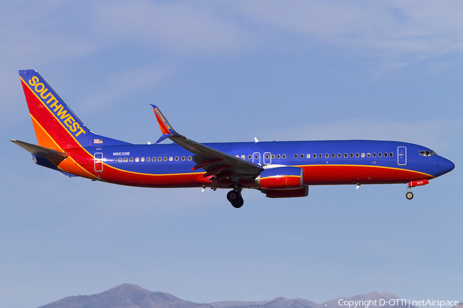 Southwest Airlines Boeing 737-8H4 (N8639B) | Photo 466328