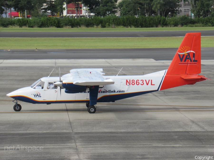 VAL - Vieques Air Link Britten-Norman BN-2A-26 Islander (N863VL) | Photo 285987