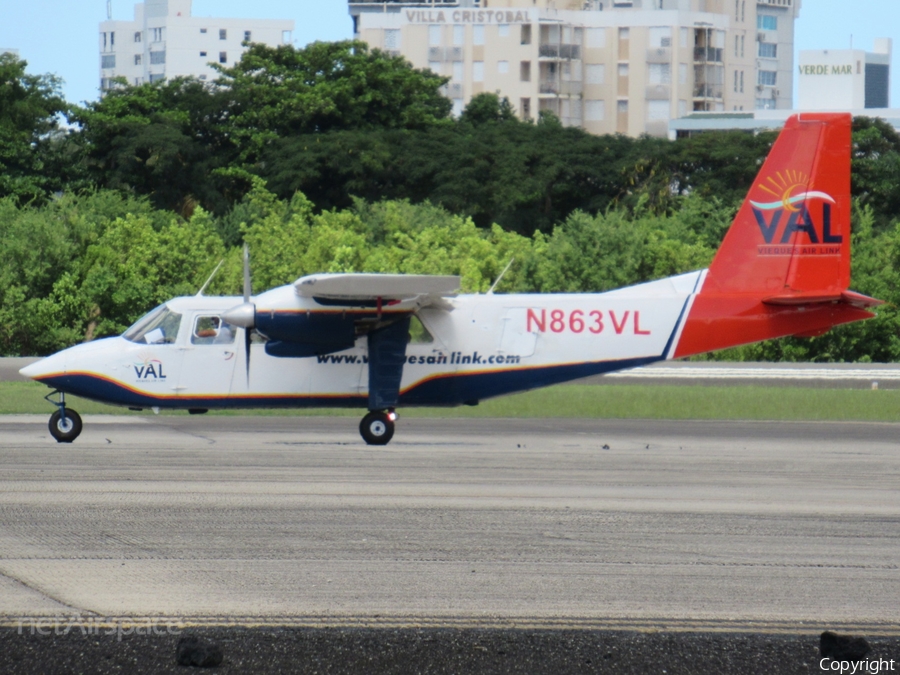 VAL - Vieques Air Link Britten-Norman BN-2A-26 Islander (N863VL) | Photo 482236