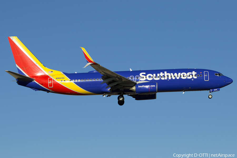 Southwest Airlines Boeing 737-8H4 (N8643A) | Photo 199969