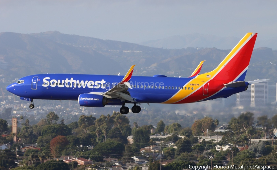 Southwest Airlines Boeing 737-8H4 (N8647A) | Photo 615436