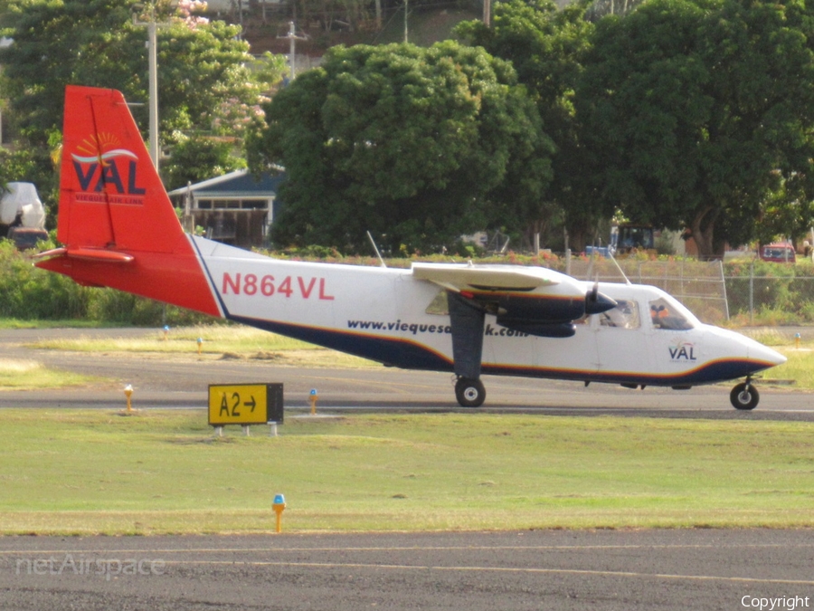 VAL - Vieques Air Link Britten-Norman BN-2A-9 Islander (N864VL) | Photo 613638