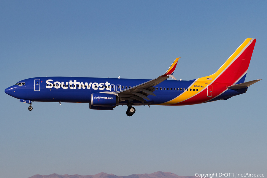 Southwest Airlines Boeing 737-8H4 (N8653A) | Photo 137029