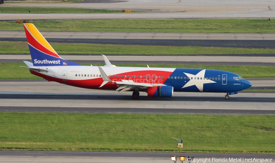 Southwest Airlines Boeing 737-8H4 (N8660A) | Photo 679693