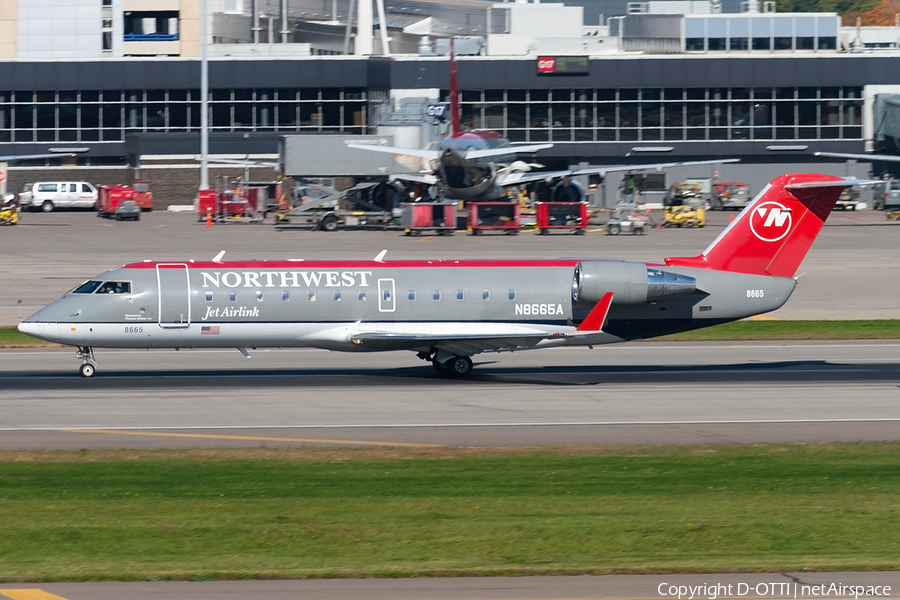 Northwest Airlink (Pinnacle Airlines) Bombardier CRJ-200ER (N8665A) | Photo 189988