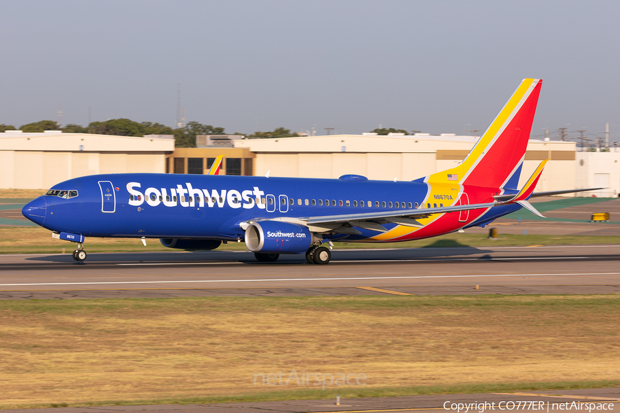 Southwest Airlines Boeing 737-8H4 (N8670A) | Photo 257717