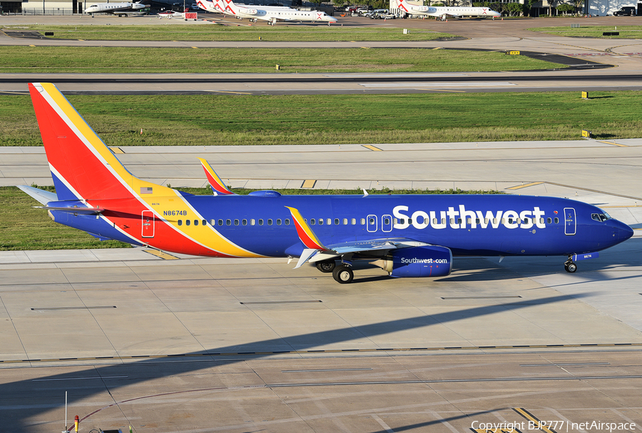 Southwest Airlines Boeing 737-8H4 (N8674B) | Photo 446370