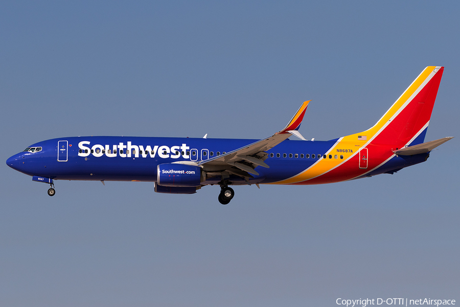 Southwest Airlines Boeing 737-8H4 (N8687A) | Photo 201757