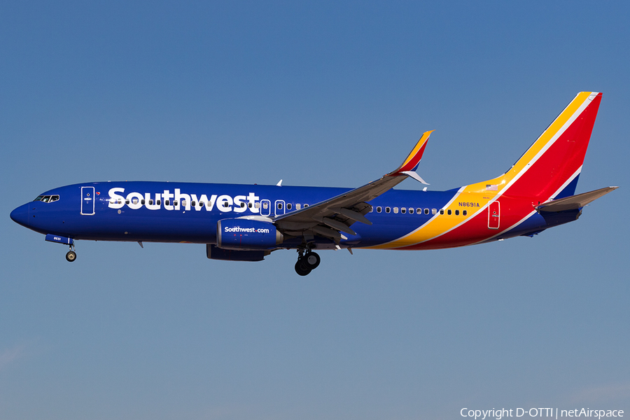 Southwest Airlines Boeing 737-8H4 (N8691A) | Photo 140770