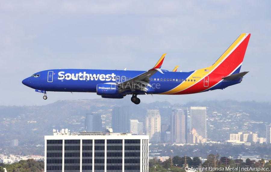 Southwest Airlines Boeing 737-8H4 (N8691A) | Photo 615438