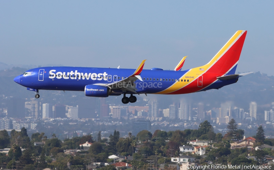 Southwest Airlines Boeing 737-8H4 (N8694E) | Photo 679797