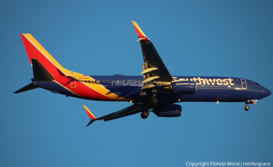 Southwest Airlines Boeing 737-8H4 (N8695D) | Photo 679798