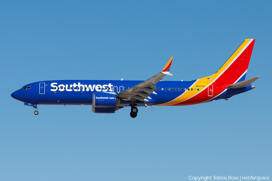 Southwest Airlines Boeing 737-8 MAX (N8701Q) | Photo 276369