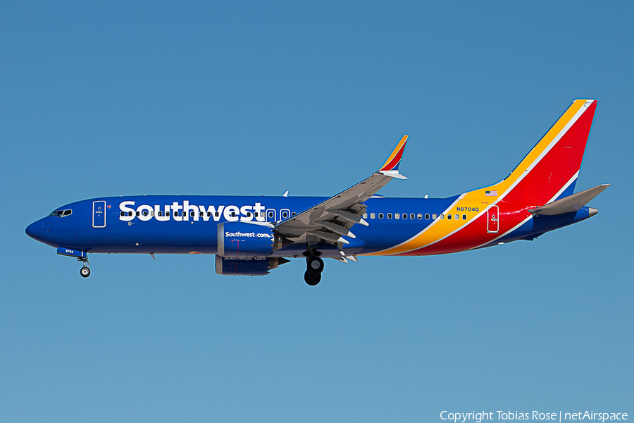 Southwest Airlines Boeing 737-8 MAX (N8704Q) | Photo 275056