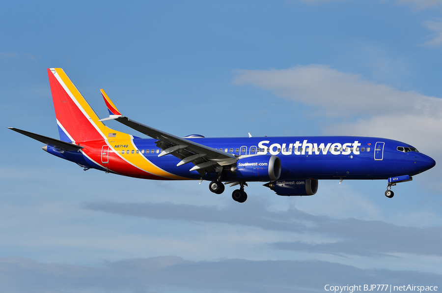 Southwest Airlines Boeing 737-8 MAX (N8714Q) | Photo 262600