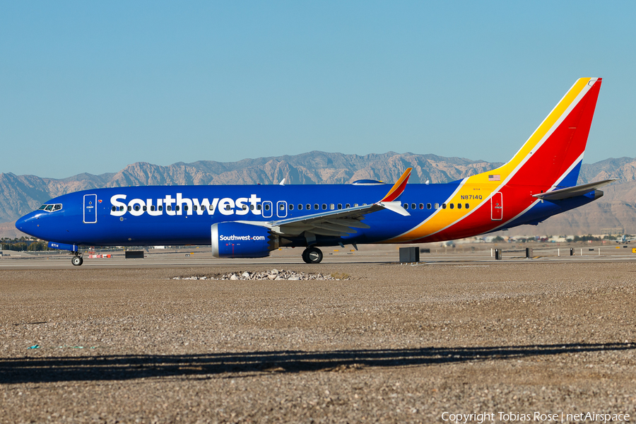 Southwest Airlines Boeing 737-8 MAX (N8714Q) | Photo 332290