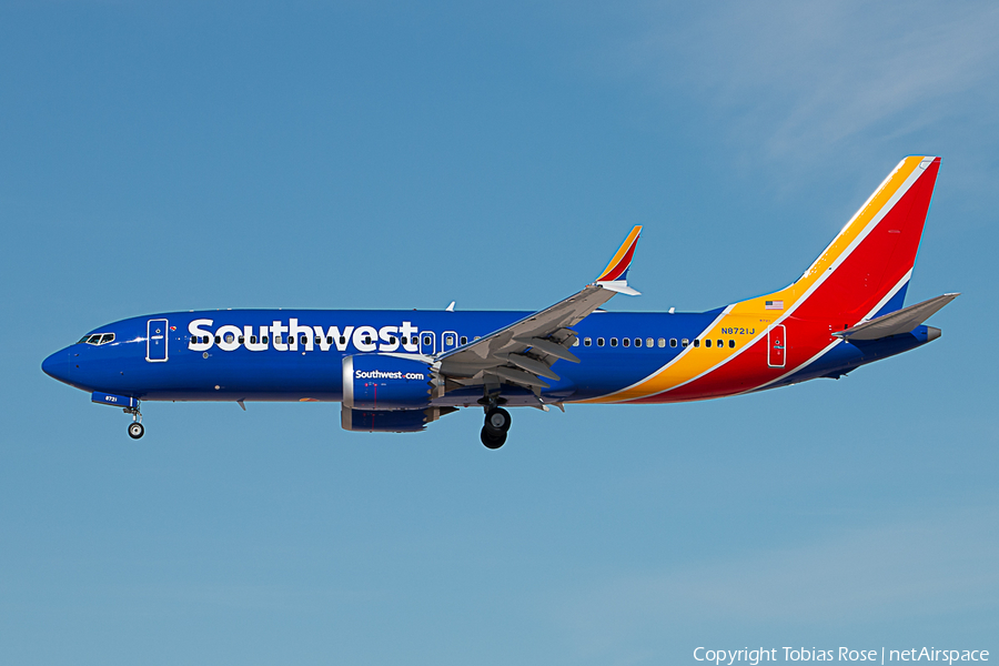 Southwest Airlines Boeing 737-8 MAX (N8721J) | Photo 275242