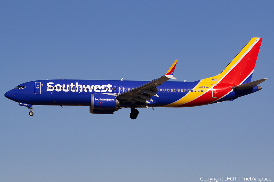 Southwest Airlines Boeing 737-8 MAX (N8729H) | Photo 555894
