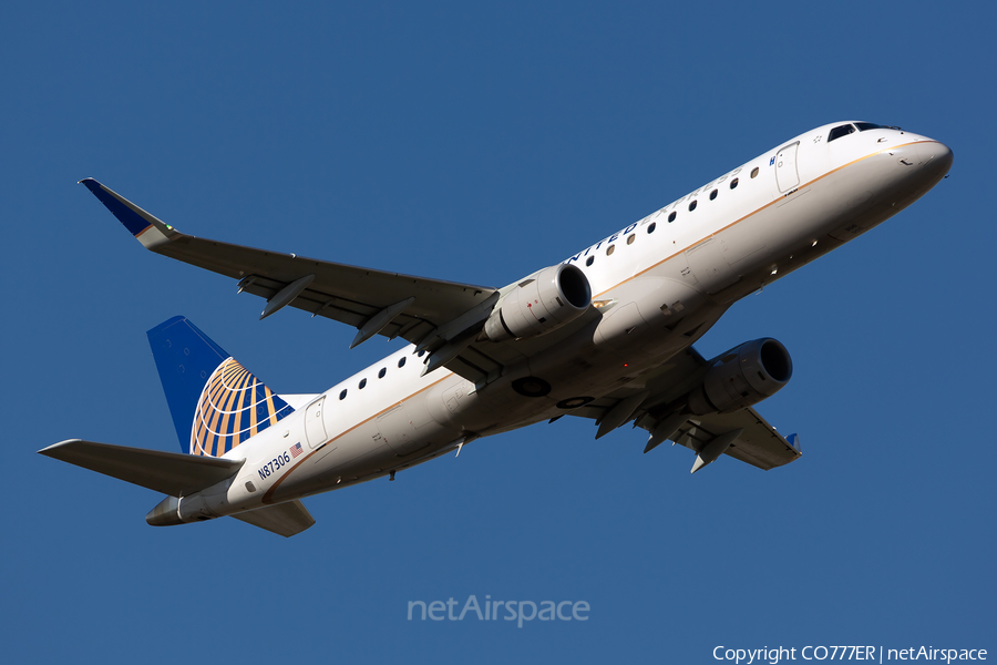 United Express (Mesa Airlines) Embraer ERJ-175LR (ERJ-170-200LR) (N87306) | Photo 289718
