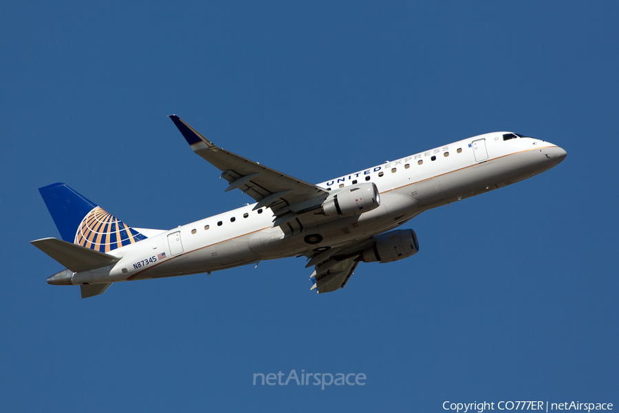 United Express (Mesa Airlines) Embraer ERJ-175LR (ERJ-170-200LR) (N87345) | Photo 194385