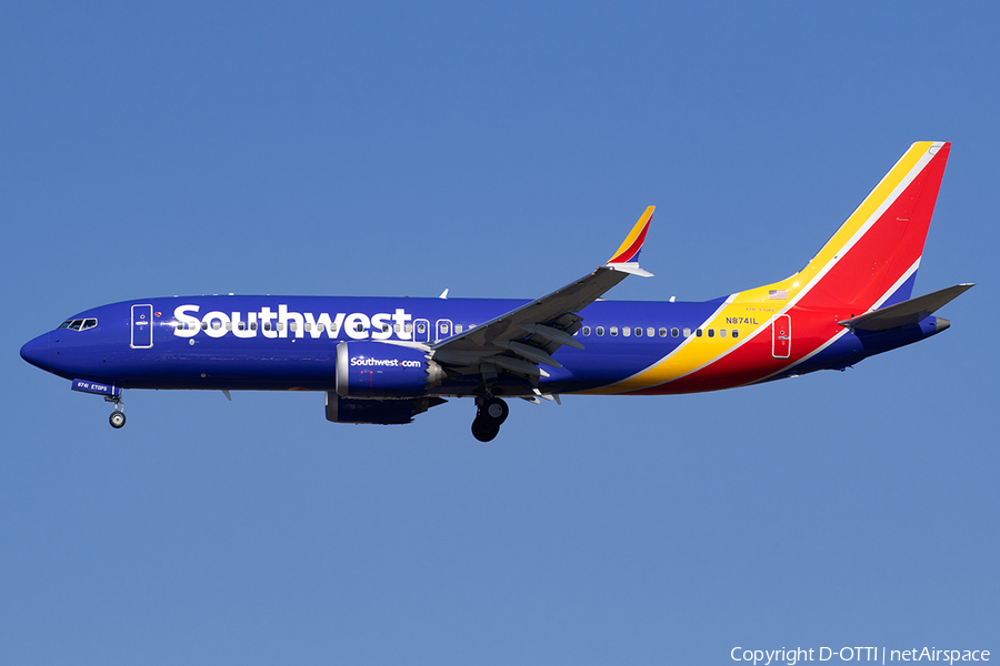 Southwest Airlines Boeing 737-8 MAX (N8741L) | Photo 542875