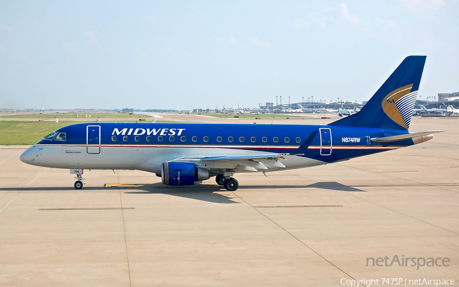 Midwest Connect Embraer ERJ-170SE (ERJ-170-100SE) (N874RW) | Photo 38872